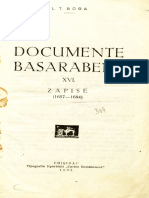 DOCUMENTE BASARABENE 16 Zapise (1657-1684)