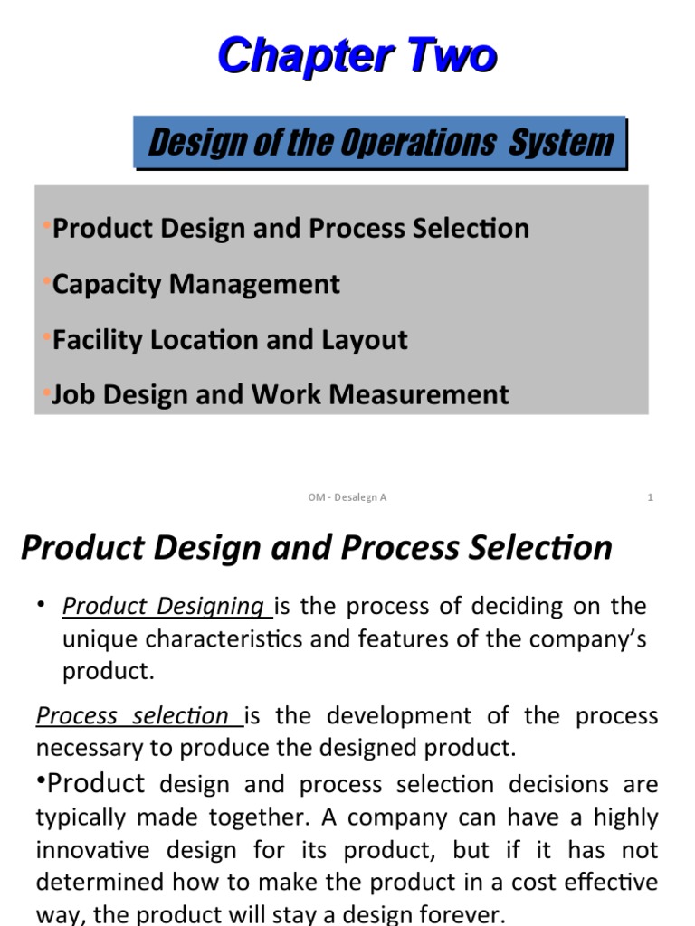 Design of The Operations System Design of The Operations System | PDF ...