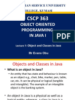 OOP IN JAVA 1 - Lecture. 7 - Creating Objects