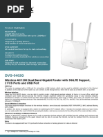 DVG-5402G: Wireless AC1200 Dual Band Gigabit Router With 3G/LTE Support, 2 FXS Ports and USB Port