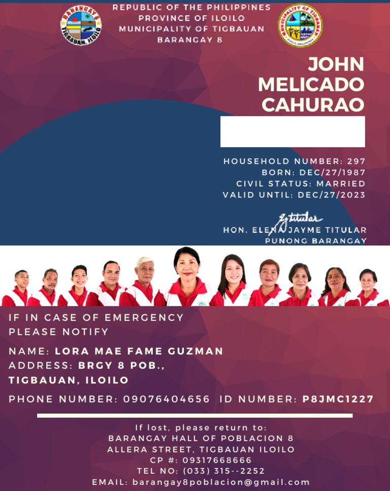 Barangay ID 2 PDF
