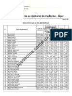 ORDRE - Alger - alphabetique-2021ClassementConcoursaccès Au Résidanat de Médecinealger