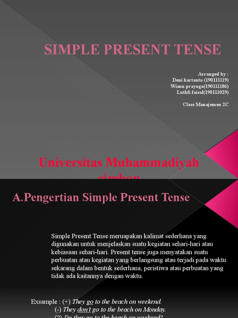 Simple Present Tense-1 | PDF