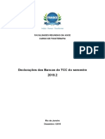 Capa Relatório Declarações TCC2 18nov19