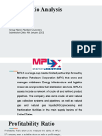 Ratio Analysis: Fin 201 Section: 06 Group Name: Number Crunchers Submission Date: 4th January 2021