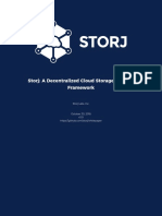 Storj: A Decentralized Cloud Storage Network Framework