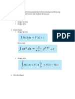 Pengertian Integral