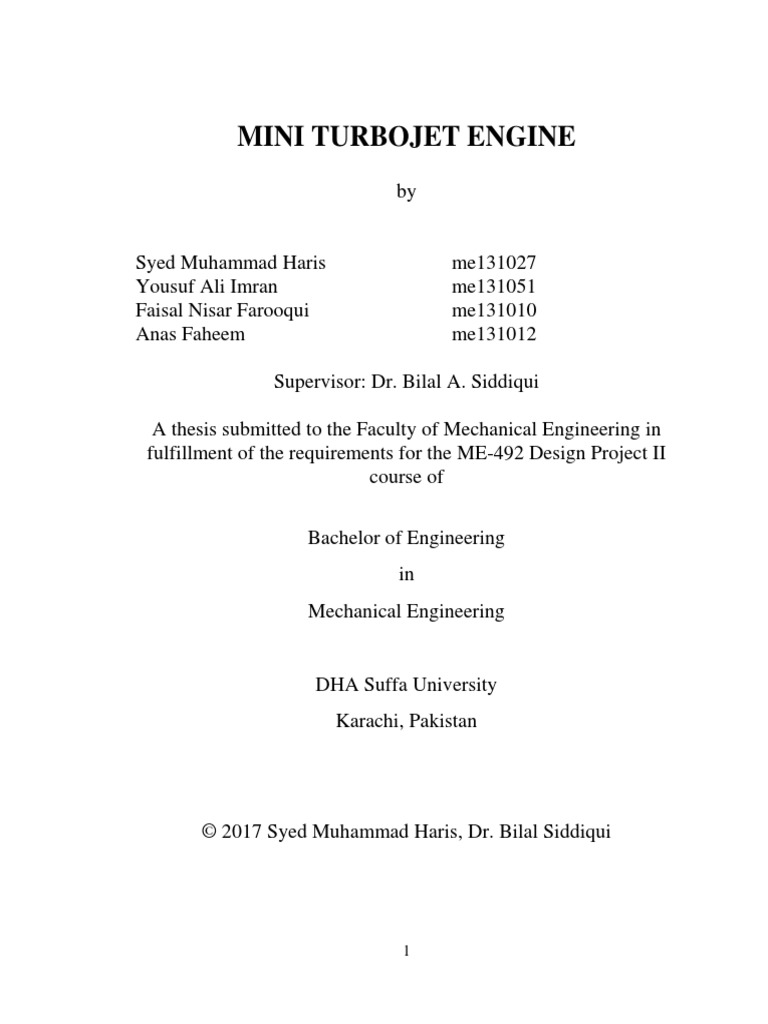 Mini Turbojet Engine | PDF | Gas Turbine | Turbine