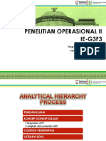 Penelitian Operasional Ii IE-G3F3: Program Studi Teknik Industri Fakultas Rekayasa Industri Telkom University