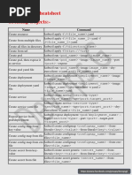 Kubernetes Cheatsheet Creating Objects:-: Name Command