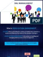 Cross Culture Management