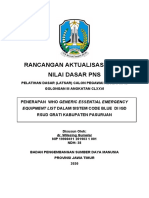 Rancangan Aktualisasi Nilai Nilai Dasar