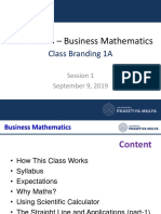 MJNV1W03 - Business Mathematics: Class Branding 1A