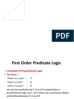 First Order Predicate Logic