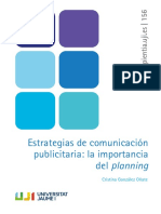 Estrategias de Comunicación Publicitaria: La Importancia Del Planning