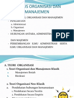 Organisasi dan Manajemen Administrasi
