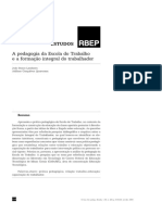 2007 A Pedagogia Da Escola Do Trabalho e A Formação Integral Do Trabalhador