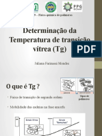 Determinação da Tg por DSC, DMA e DEA