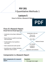 Research Report Structure