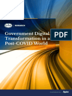 Government Digital Transformation in A Post-COVID World