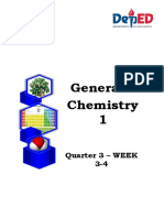 General Chemistry 1: Quarter 3 - WEEK 3-4