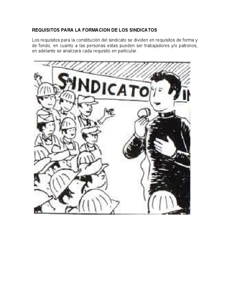 Requisitos para formar un sindicato | PDF | Sindicato | Política