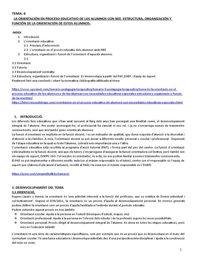 Tema. 6 | PDF