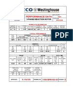 High-efficiency 3-phase induction motor performance data