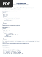 Control Statements:: Program To Find The Largest Number Between Two Numbers Using Switch Case