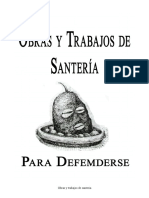 Obras YTrabajos de Santeria Para Defenderse