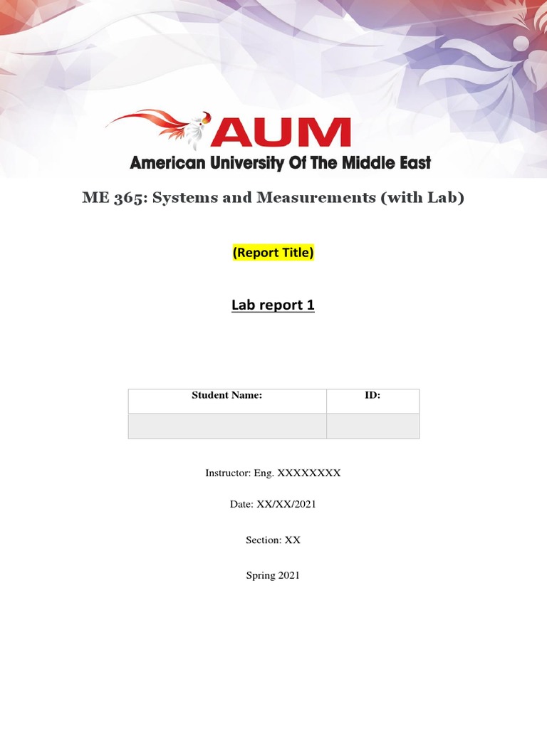 Report Template (Strain Gauge Experiment) PDF