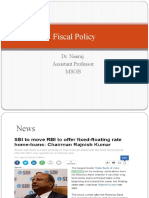Fiscal Policy: Dr. Neeraj Assistant Professor Msob