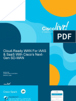 BRKRST-2669-Cloud-Ready WAN For IAAS & SaaS With Cisco's NextGen SD-WAN