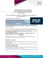 Guía de Actividades y Rúbrica de Evaluación - Unidad 2 - Paso 3 - Ambientes de Aprendizaje y Tic