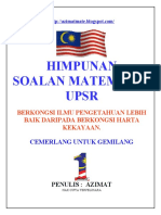 HIMPUNAN SOALAN UPSR 2011 Siri 9