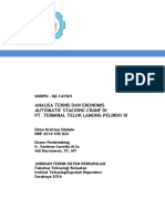 Analisa Teknis Dan Ekonomis Automatic Stacking Crane Di Pt. Terminal Teluk Lamong Pelindo III