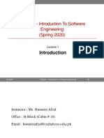 Software Engineering Lecture 1 - Updated