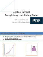 Aplikasi Integral Luas Bidang Datar