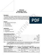 NTE1670 Air Core Meter Driver IC