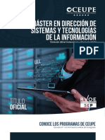 Master Direccion de Sistemas y Tecnologias de La Informacion