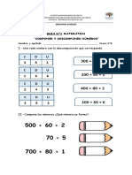 GUIA N°1 COMPOSICIÓN Y DESCOMPOSICIÓN DE NÚMEROS