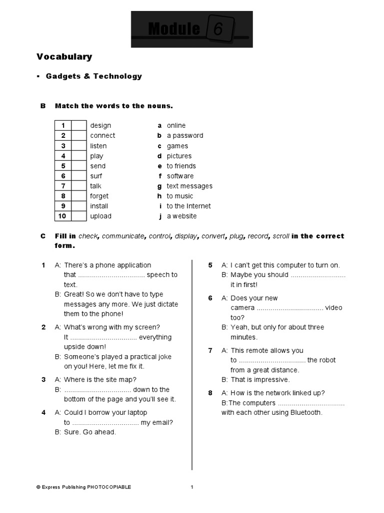 On Screen B2+ Word List