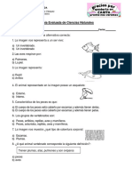 Guía Evaluada de Ciencias Naturales