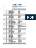 N° Examen #Apogee Nom Prenom Signature