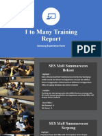1 To Many Training Report SES - Dhika