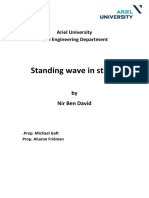 Standing Wave in String: Ariel University Civil Engineering Department