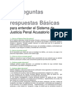 64 Preguntas y RESPUESTAS BASICAS Para Entender El Sistema de Justicia Penal Acusatorio y Oral