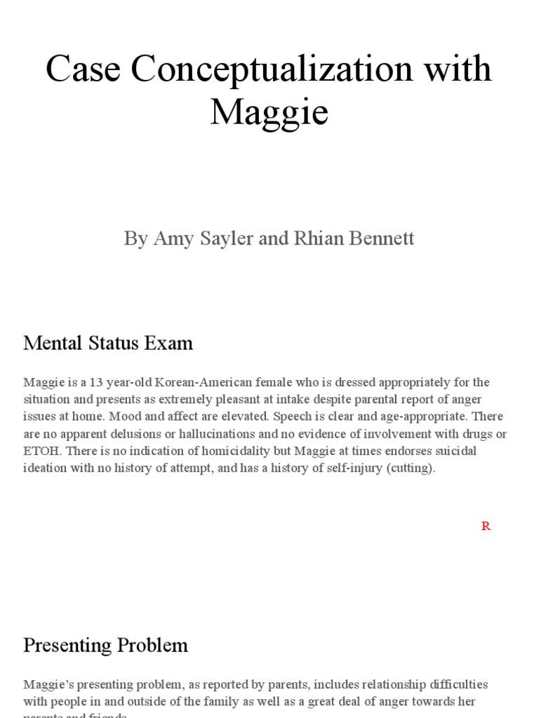 Attachment Case Conceptualization for Maggie | PDF | Attachment Theory ...