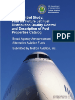 R&D Control Study: Plan For Future Jet Fuel Distribution Quality Control and Description of Fuel Properties Catalog