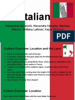 Italian - Culture Project